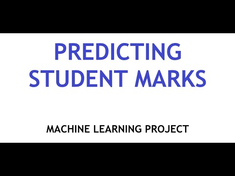 Machine Learning Project | Predicting Student Marks | Python