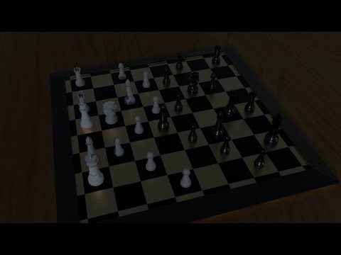 Unbeatable Computers Duel Each Other (Blender Animated Chess Game)