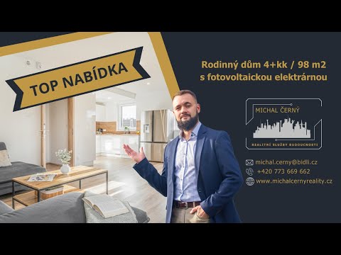 Prodej moderního rodinného domu 4+kk / 98 m2 s fotovoltaickou elektrárnou a chytrou domácností!