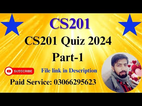 CS201 Quiz 1 2024|| Cs201 Quiz no 1 2024|| Cs201 Quiz 1 Fall 2024