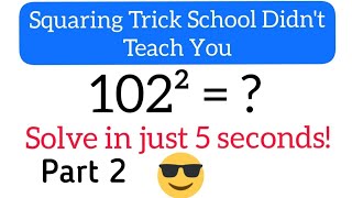 Simple Squaring Math Tricks For Fast Calculations | Mathematics Tricks|Sukanya Good Vibes