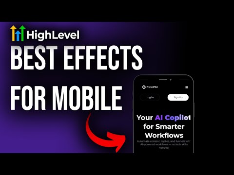 The BEST Go High Level Website Effects For Mobile