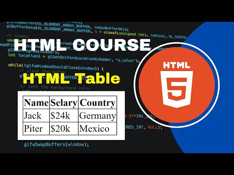 How to create html table part 14 || HTML crash course Bangla 2024