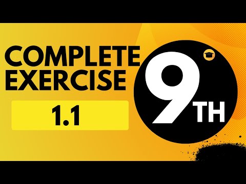 Exercise 1.1 - 9th Class Math | Rulers Academy