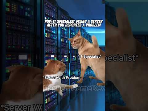 IT Specialist fixing a server #itmemes #it #officememes #developerlife #programmingmemes #server