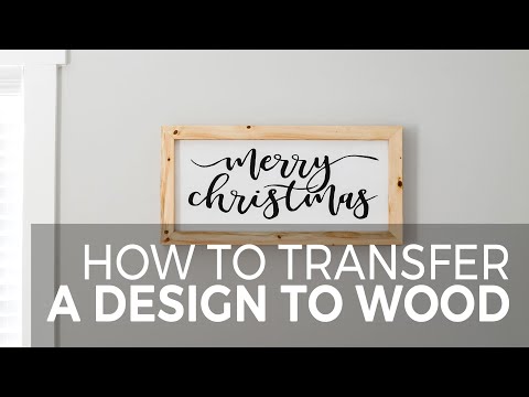 How to Transfer a Design to a Wood Sign