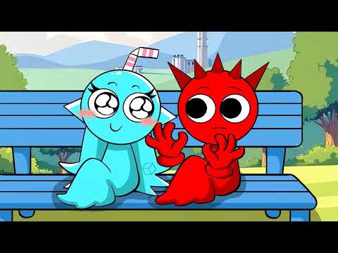 Incredibox Sprunki Love Heart Edition - Aqua Fall in Love with Bailey?! | Cartumix Toons