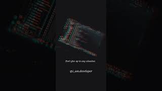 don't give up in any situation #coder #coders #codered #coderlife #blocoderua #vocoder #coder
