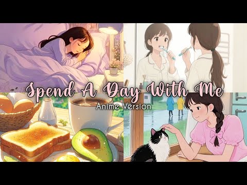 Spend A Day With Me l Anime Daily Vlog l Satisfying Anime Cooking ASMR #food #satisfying #aesthetic
