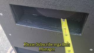 subwoofer box sound check and measurement #diy #minisound #rcf box #subwoofer #speakerbox