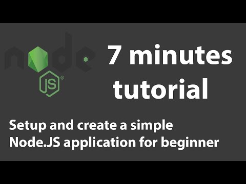 Node.JS tutorial 1 - Easy and simple steps to  setup and create app for beginner.