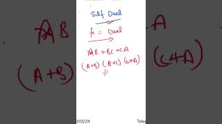 Self dual function in digital electronics#digitalelectronics #shorts