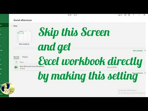 How to open new workbook in excel automatically/ How to directly get a blank workbook in excel