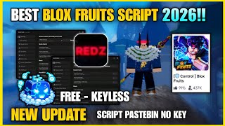 Blox Fruits REDZ HUB Script No Key New Update 2026!!