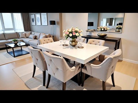 Best Modern Dining Room Design Ideas 2025 | Top Trendy Dining Tables & Stylish Living Room Decor
