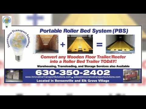The Truck Bed Roller System (PBS) Turns Dry Vans, Refrigerated & Flat Bed Trailers into Roller Beds