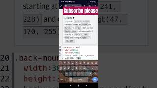 CSS Transformation by building a Penguin step 20 #ytshorts#youtubeshorts#freecodecamp #htmlcss#reels