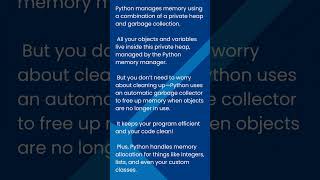 How Python Manages Memory – Explained Simply! #ai #deeplearning #futuretech #machinelearning #aitech