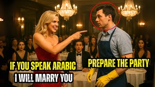 “IF YOU SPEAK ARABIC, I’LL MARRY YOU!” — THE MILLIONAIRE MOCKED… BUT THE CLEANER SPOKE IT PERFECTLY