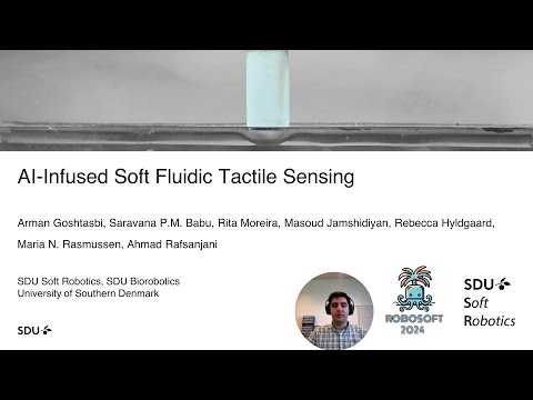 RoboSoft 2024 | AI-infused soft fluidic tactile sensing