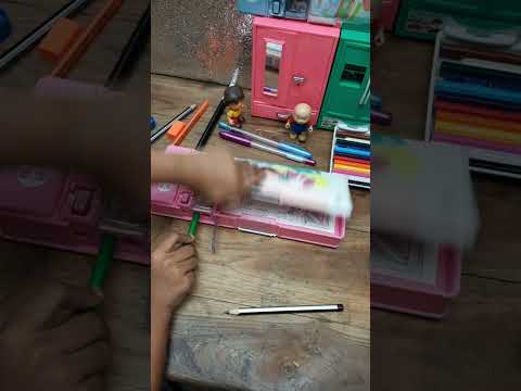 🔦Unboxing a Pencil Box with a Surprising Feature - LED Light! #viralshorts 🔦 #satisfying
