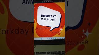 Workday Demo Today at 8pm ist