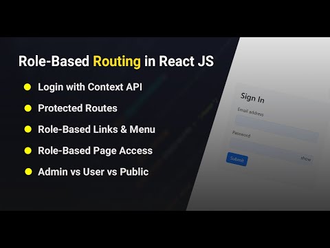 Role Based Authentication and Authorization in React JS |  Role Based Access Control in  React JS