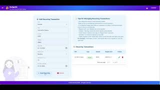 Automate Income & Expenses with Recurring Transactions | BudgetIQ