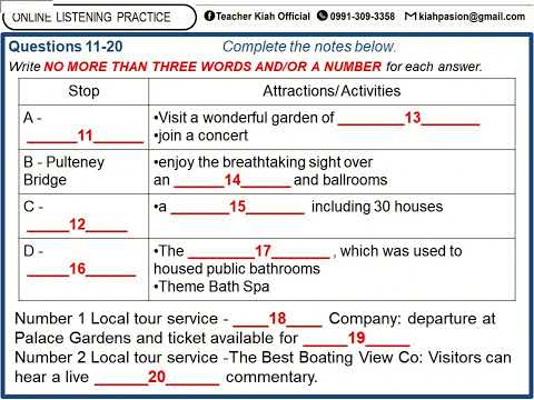 GT IELTS LISTENING PRACTICE TEST with Answers l DAY 12