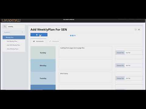 3- How To Manage Students Weekly Plans - Paradigm School Managment System