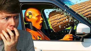 Reacting to CRAZY REALISTIC CRASHES in BeamNG Drive! (Instant Karma)