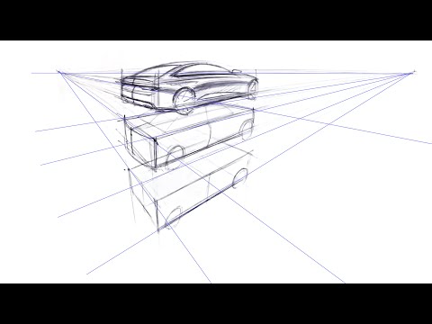 How to sketch a car with contour