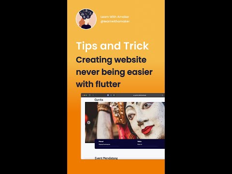 Create website never being easier with flutter #Shorts