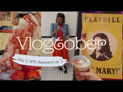 My First Vlog for Vlogtober! | NYC Weekend Day 1 | Nik Manning