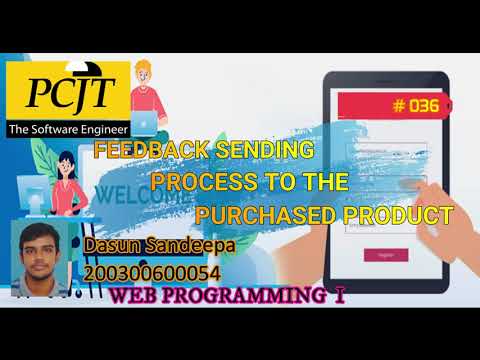 Program the feedbacks sending process to the purchased product