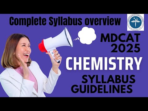 MDCAT 2025 Chemistry Syllabus overview #mdcat #syllabus #chemistry