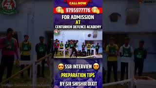 SSB Interview Preparation Tips By Sir Shishir Dixit |  SSB Preparation | individual obstacles