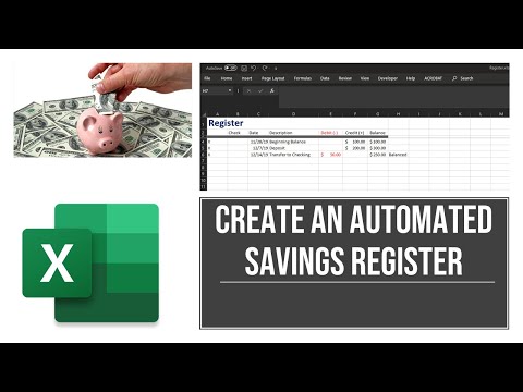 How to Build an Account Register in MS Excel