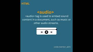 Multimedia Tags #htmltags #code #html #tagcoding #htmlpro #htmleditor #htmlcss #htmlemails