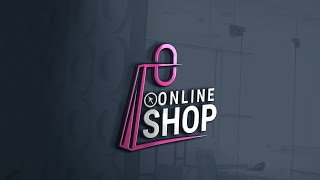 Online  Shopping Logo design | How To Make E-commerce Online Shop Logo Design in Adobe Illustrator