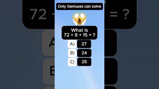 Quick Math Quiz | Test Your Brain Fast!  #quickmindtest #mathexam #mathquiz #maths