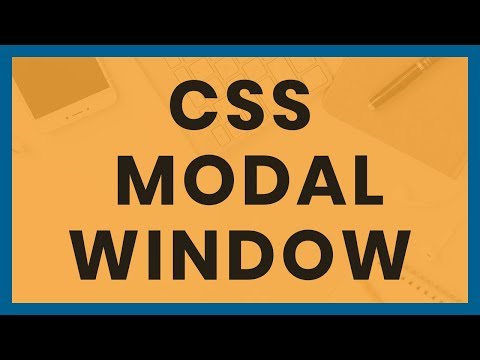 CSS Modal Window - HTML and CSS Responsive Popup box creation with CSS Flexbox