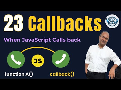 23 - Callbacks in JavaScript | Callback functions explained | Satyaansh Softech Pvt. Ltd.