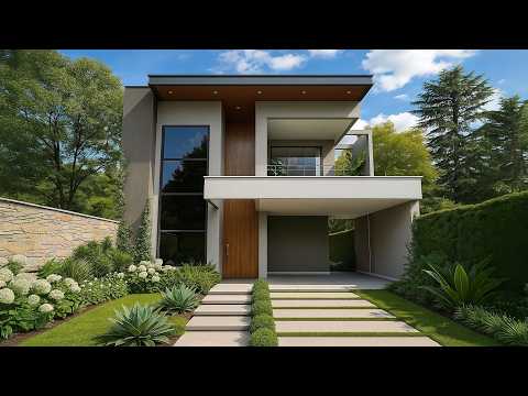 SMALL AND MODERN TWO-STORY HOUSE || 4 BEDROOMS || FLOOR PLAN - LOT 10X25m