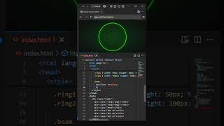 HTML & CSS Radar Online — Defense Mode: ON. Scanning for Creativity Targets! #shorts #short #coding
