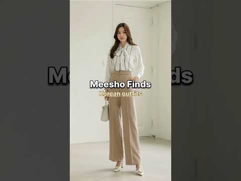 meesho find korean outfit 🌸✨#meeshofinds #koreanoutfit #outfitideas #koreanstyle