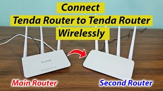 How to connect tenda router to another router without cable