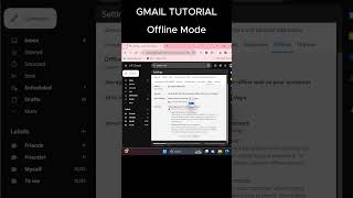 Enable Gmail Offline Mode in 60 Seconds! 📧💻 #Shorts