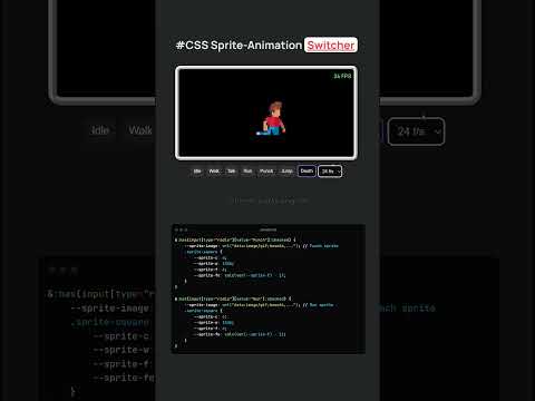 🏃character sprite using #html #css #javascript #game #coding