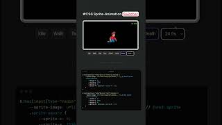🏃character sprite using #html #css #javascript #game #coding